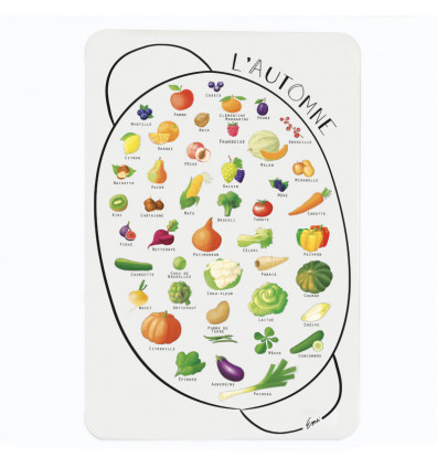 calendario stagionale magnetico - frutta e verdura - primavera