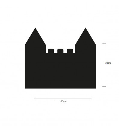 carta magnetica da parete a forma di castello - 60X90 cm