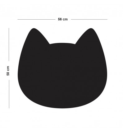 dimensione Grafico da parete magnetico in ardesia a forma di testa di gatto
