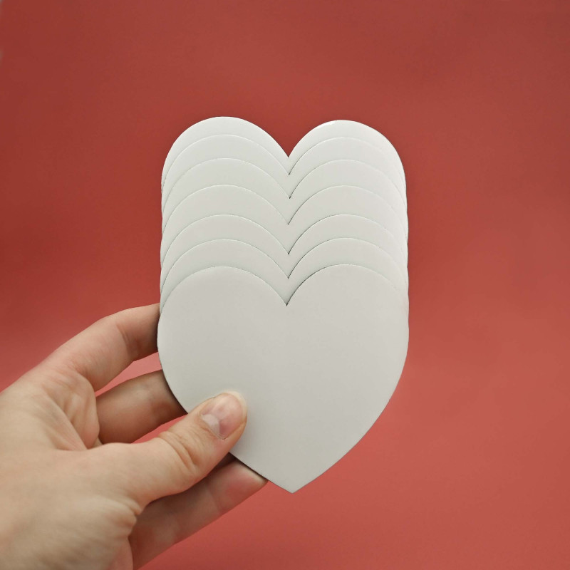 Promemoria magnetico per il frigorifero a forma di cuore - cancellabile e resistente - Ferflex