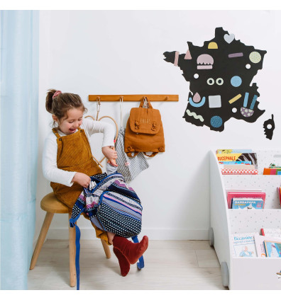Mappa magnetica della Francia ideale per decorare la camera dei bambini