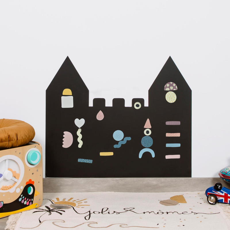 Tabella magnetica da parete a forma di castello ideale per decorare la stanza del bambino a partire dai 3 anni - Ferflex