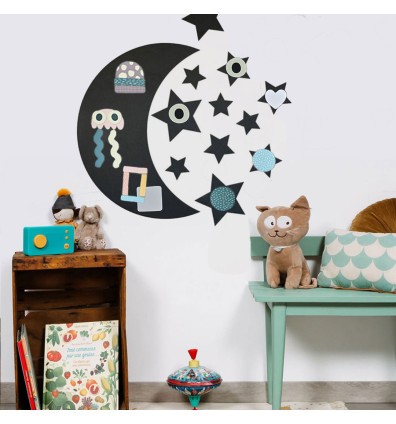 Tabella lunare magnetica da parete per decorare la stanza dei bambini - Ferflex