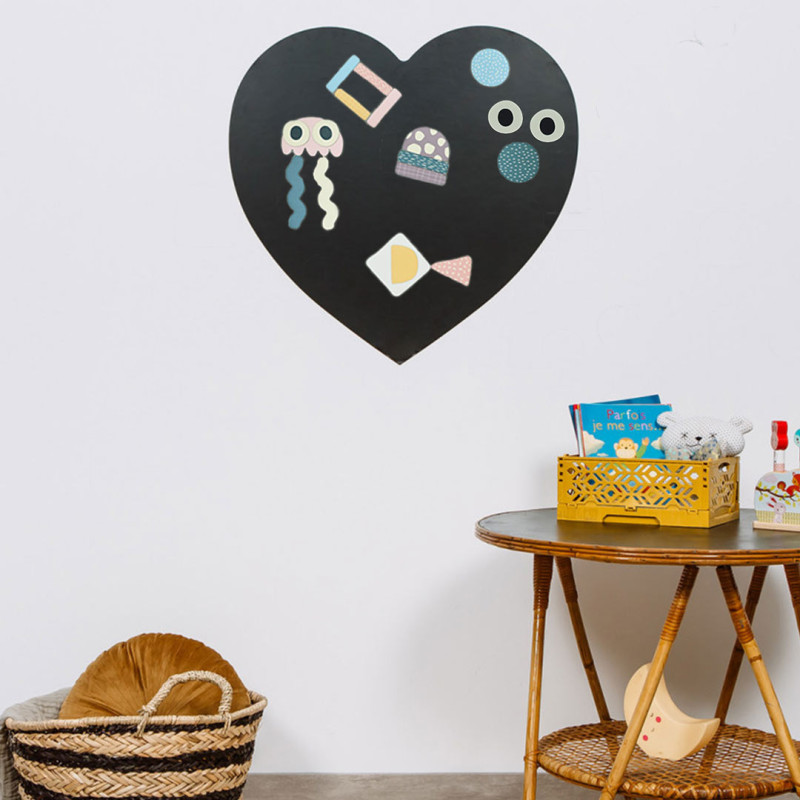 Tabella magnetica a forma di cuore per decorare la stanza del bambino - Tabella per creare un'area di gioco