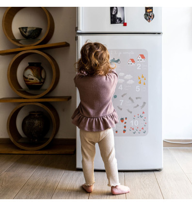 Gioco magnetico per il frigorifero - imparare a contare per i bambini dai 4 anni - Ferflex