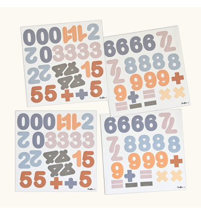Numeri magnetici - blu caramello - giochi educativi per bambini - Ferflex