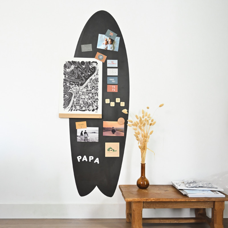 Lavagna magnetica a forma di tavola da surf - decorazione murale - Ferflex