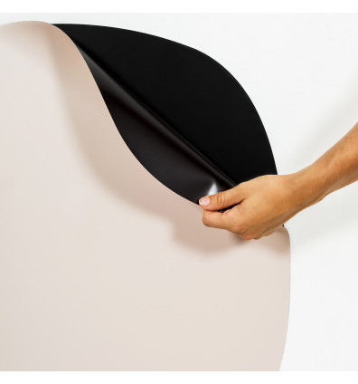 lavagna magnetica a parete ovoidale rosa-beige - Decorazione d'interni - Ferflex