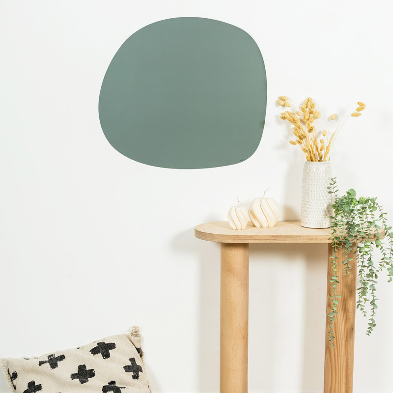 lavagna magnetica da parete ovoidale verde smeraldo - ideale per creare un'esposizione decorativa a parete - Ferflex